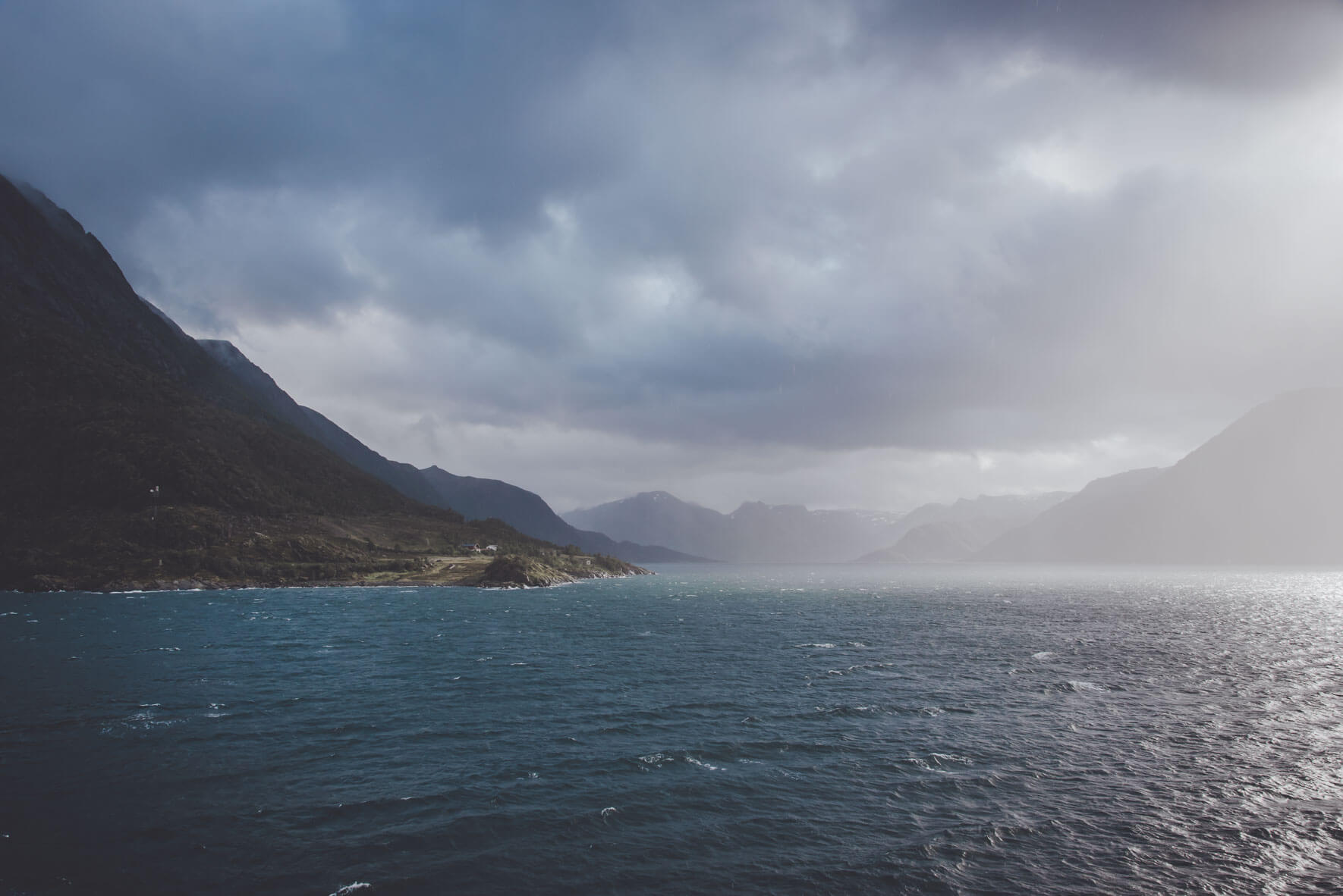Fjords of Norway seen from MS Lofoten