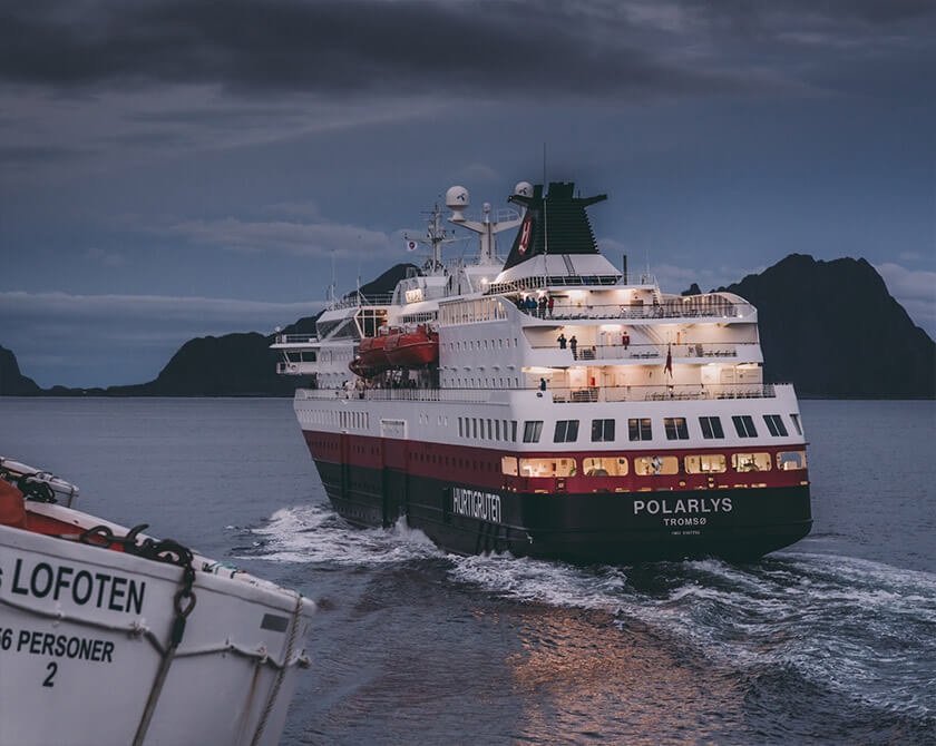 Hurtigruten ships in Norway