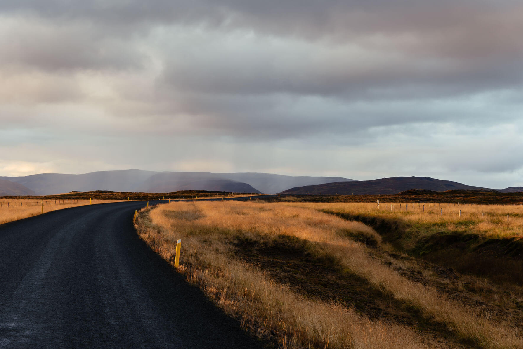Road in the remote Westfjords of Iceland