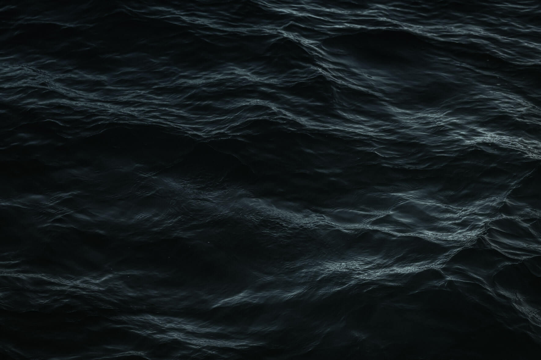 Dark water with waves