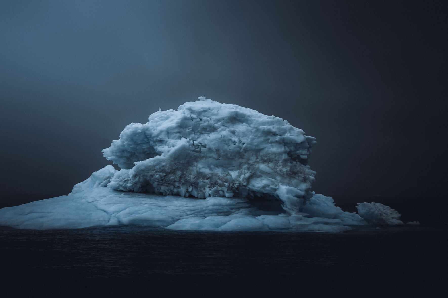 Abstract iceberg in the Disko Bay, Greenland