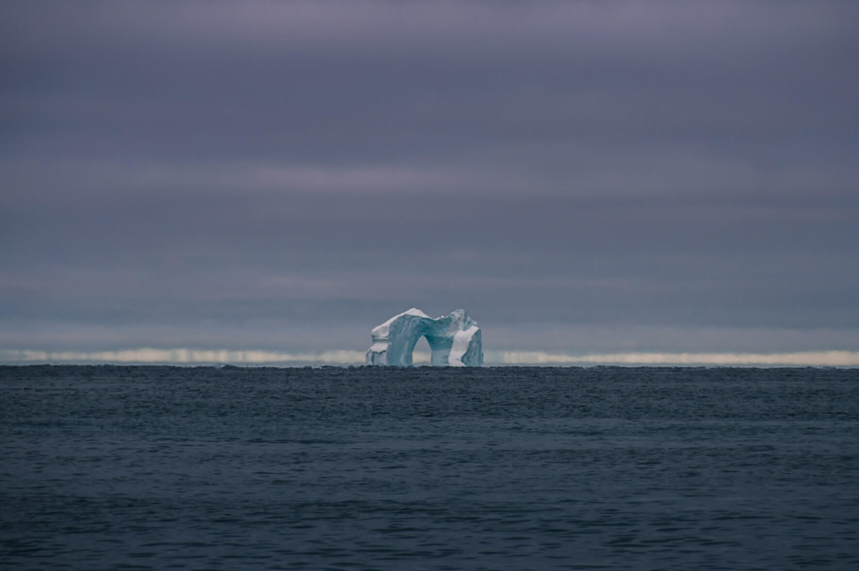 Iceberg on the horizon in Greenland