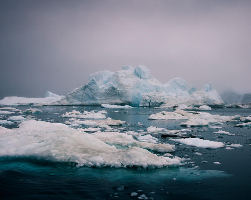 Icebergs in the Disko Bay of Greenland by Northlandscapes Photography