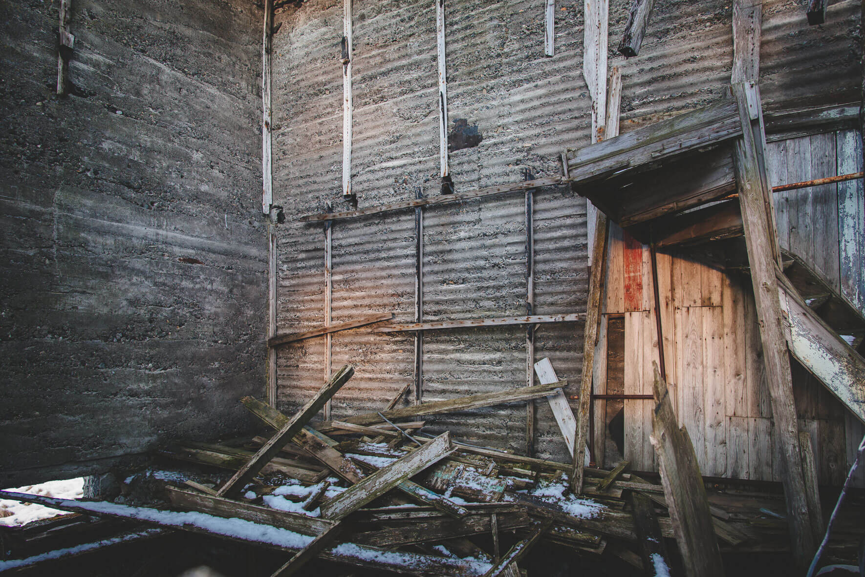 Ruin of old farm on the south coast of Iceland