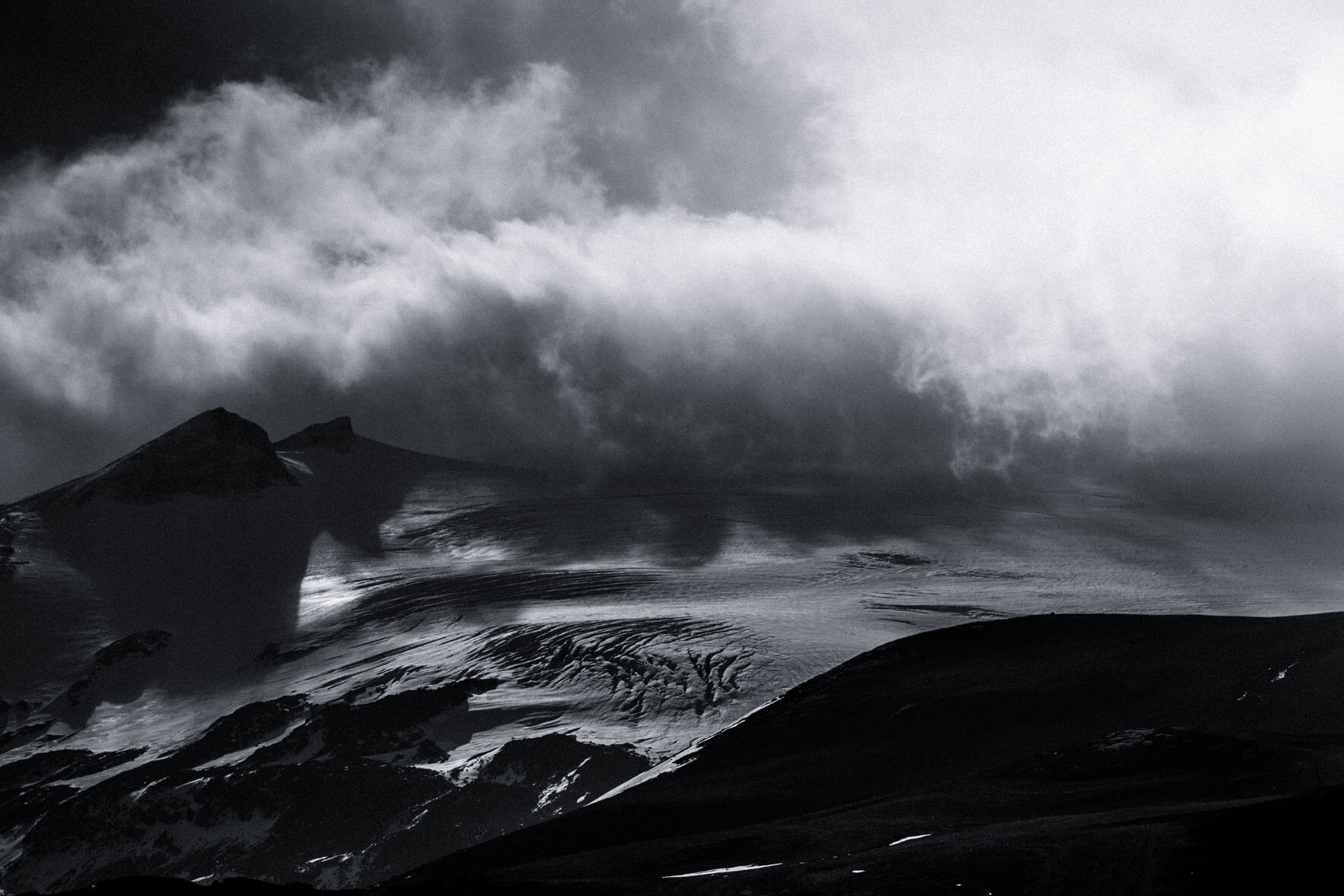 Snæfellsjökull glacier-capped stratovolcano in Iceland
