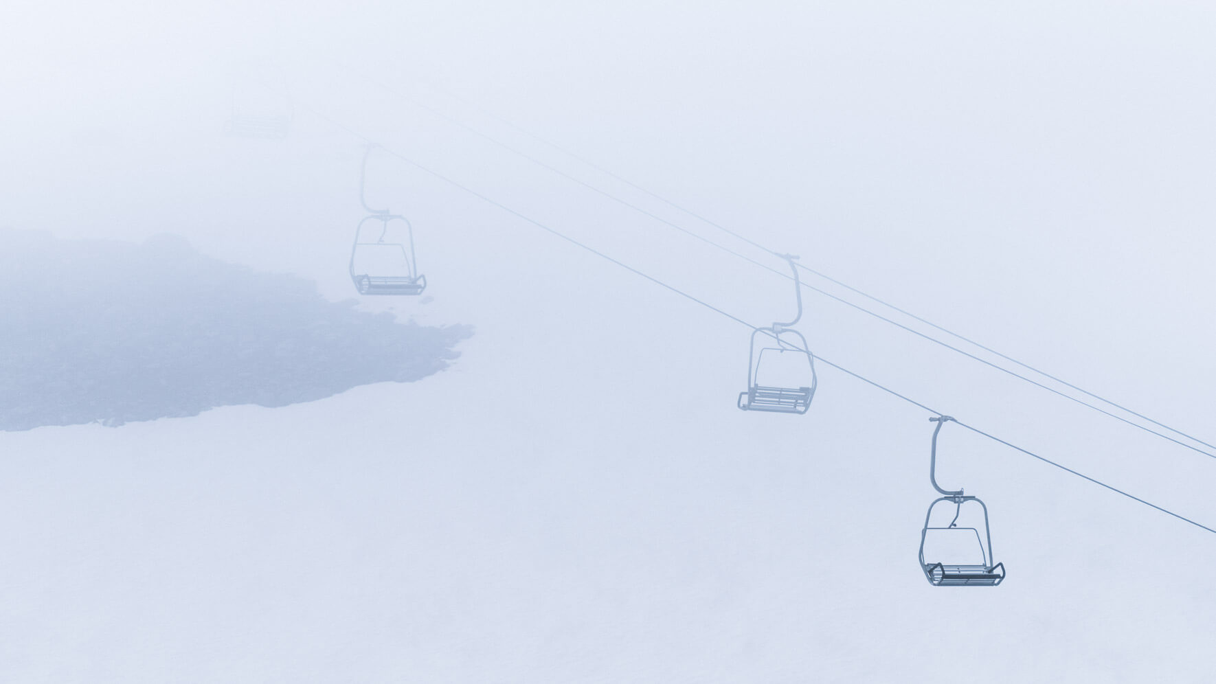 Ski lift of Stryn Summer Ski Centre along Gamle Strynefjellsvegen in Norway