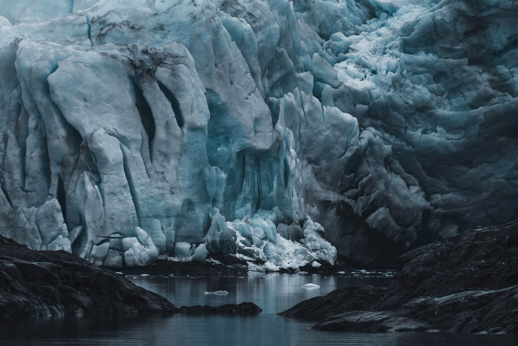 Nordenskiöld glacier on Svalbard (Spitsbergen) in Norway