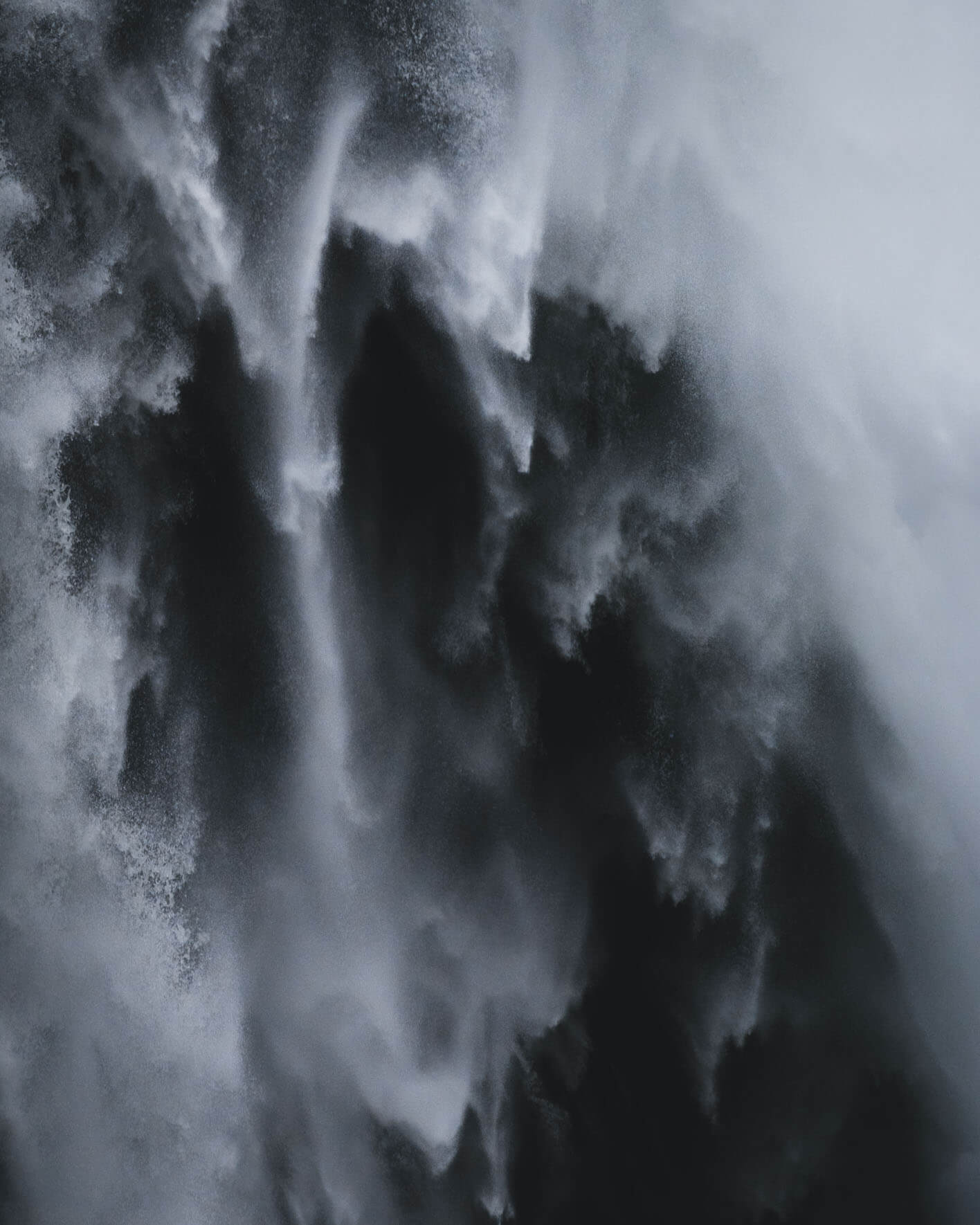 Details of Vøringfossen waterfall (Eidfjord) in Norway