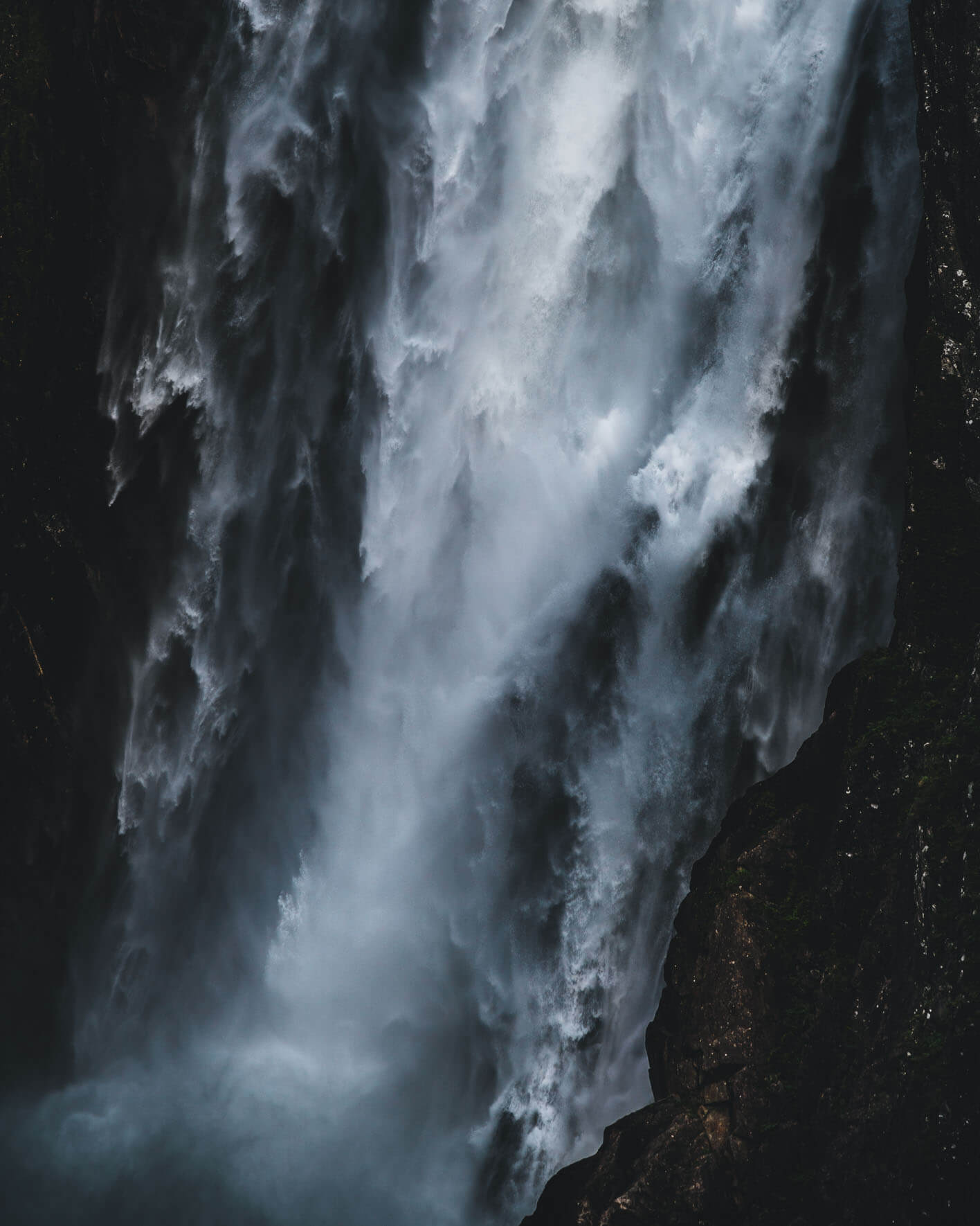 Vøringfossen waterfall (Måbødalen valley) in Norway